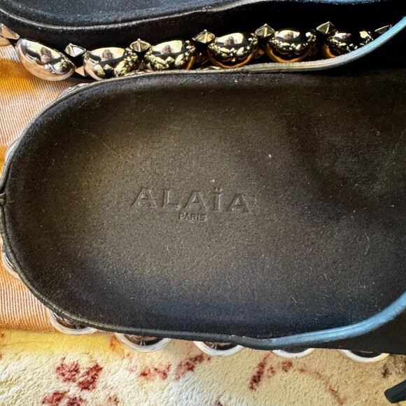 Alaia Bombe Studded Sandals in Black EUC - Picture 16 of 16